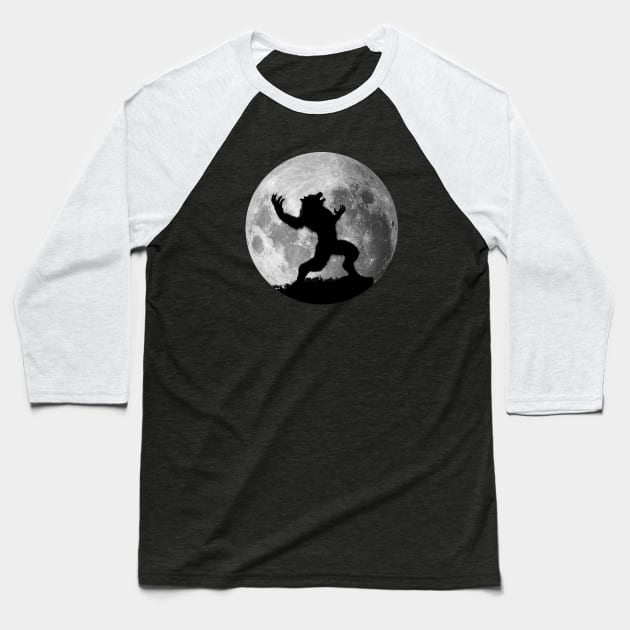 Werewolf: Rage at the Moon Baseball T-Shirt by Viergacht